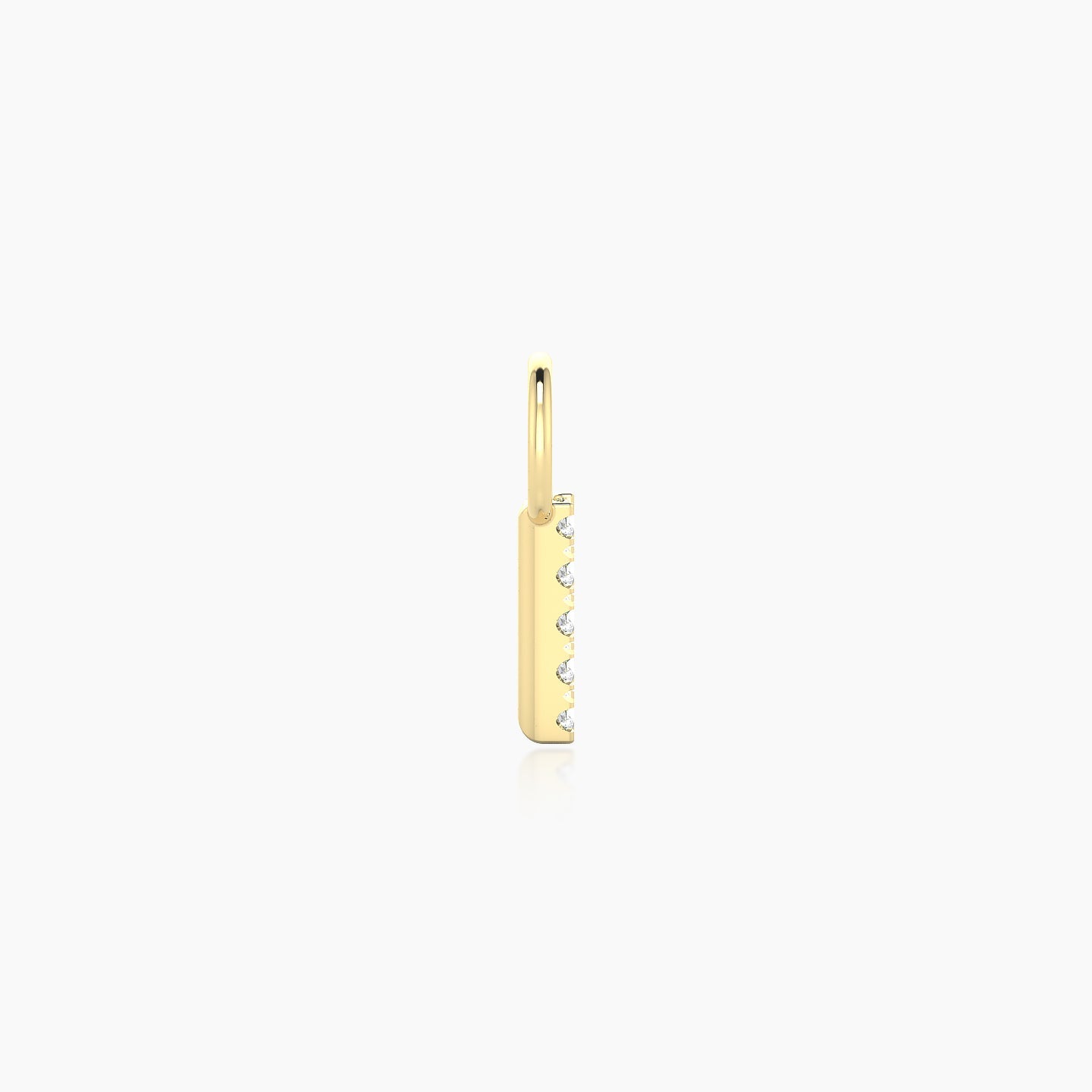 Gaia | 18k Yellow Gold 6 mm Bar Diamond Charm