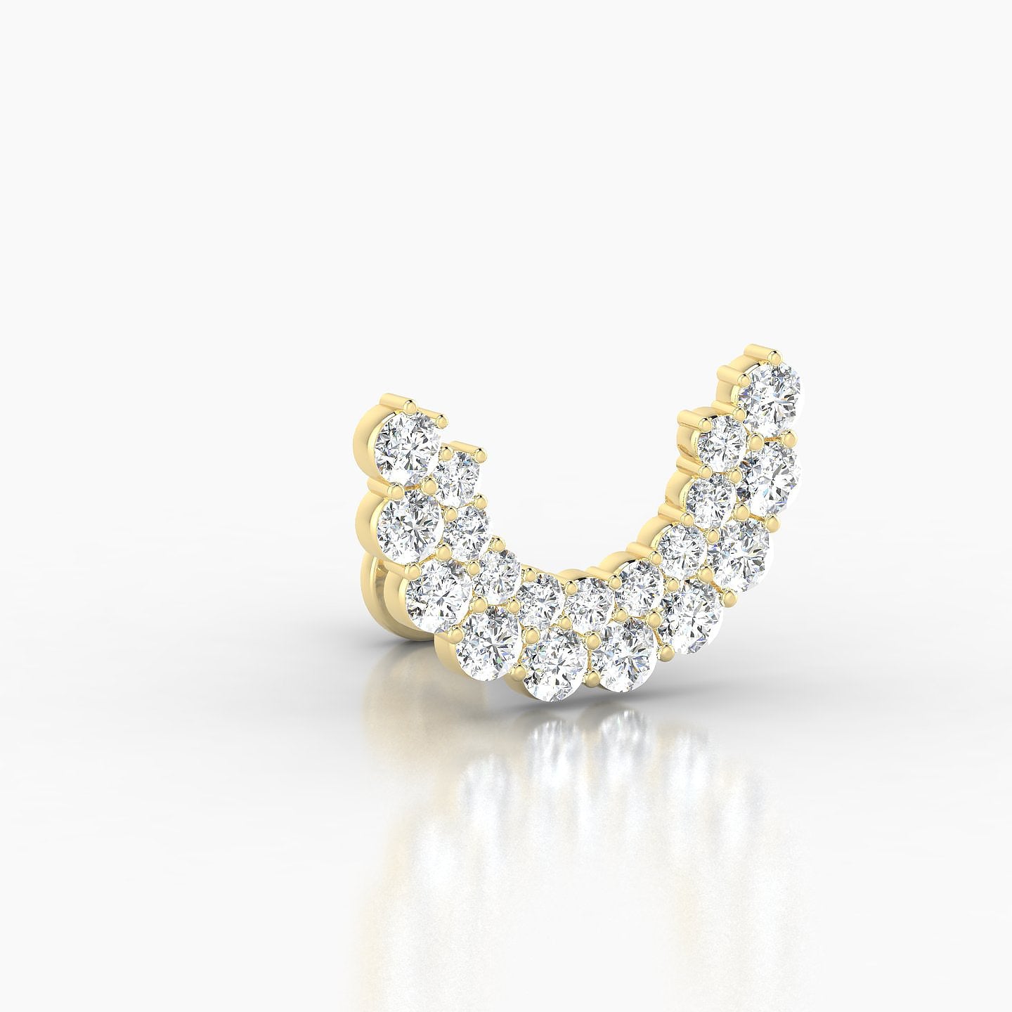 Galia | 18k Yellow Gold Diamond Conch Piercing