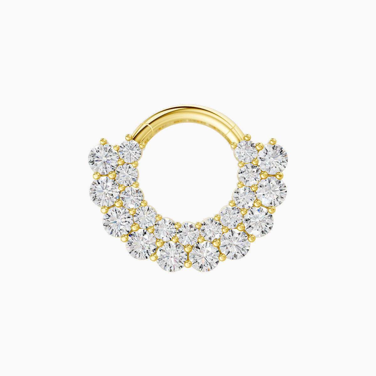 Galia | 18k Yellow Gold 6.5 mm Diamond Septum Piercing