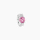 Grace | Trilogy Round Pink Sapphire & Diamond Hoop Piercing