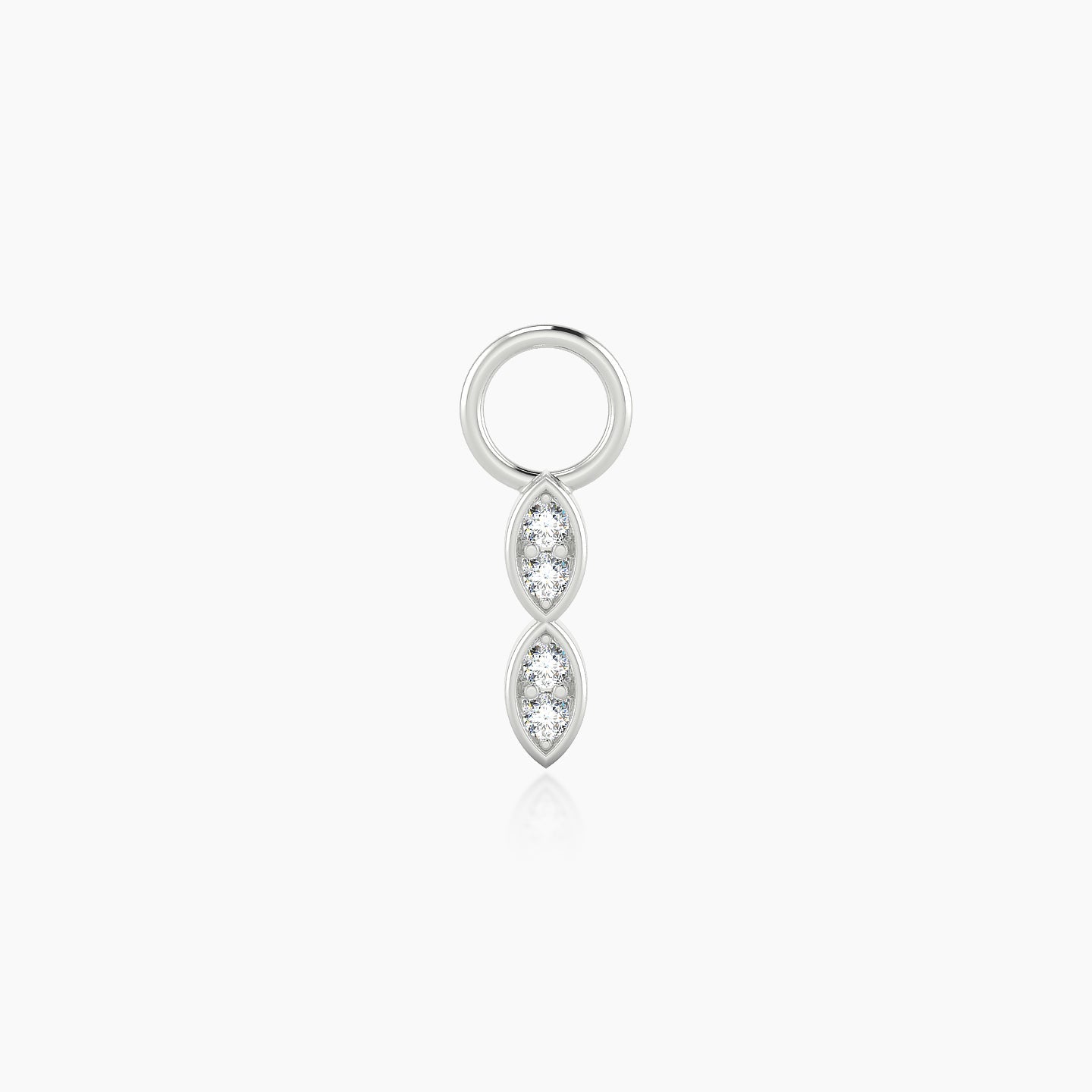 Hathor | 18k White Gold 7.5 mm Diamond Charm