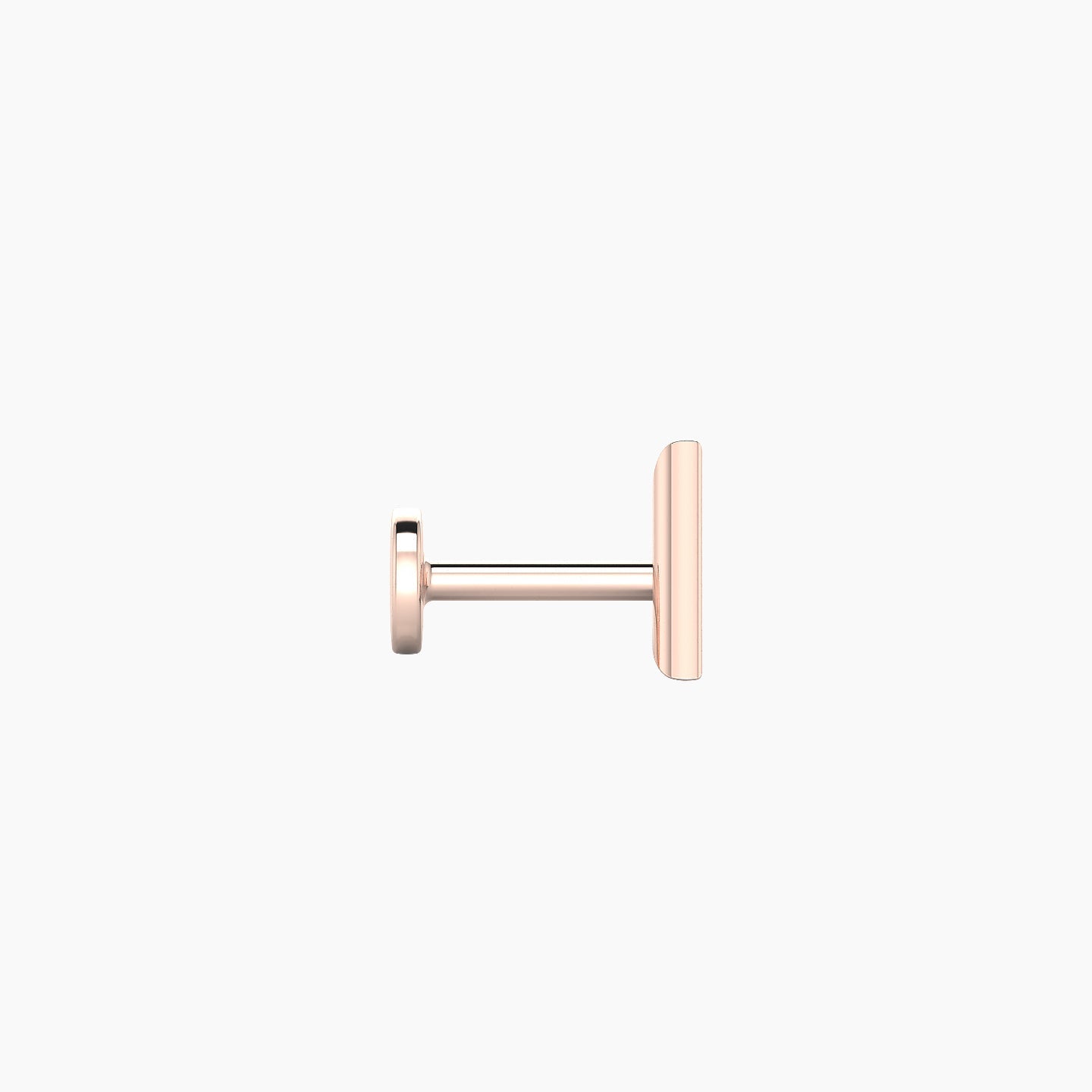 Hermione | 18k Rose Gold 2 mm 5 mm Trillion Diamond Piercing