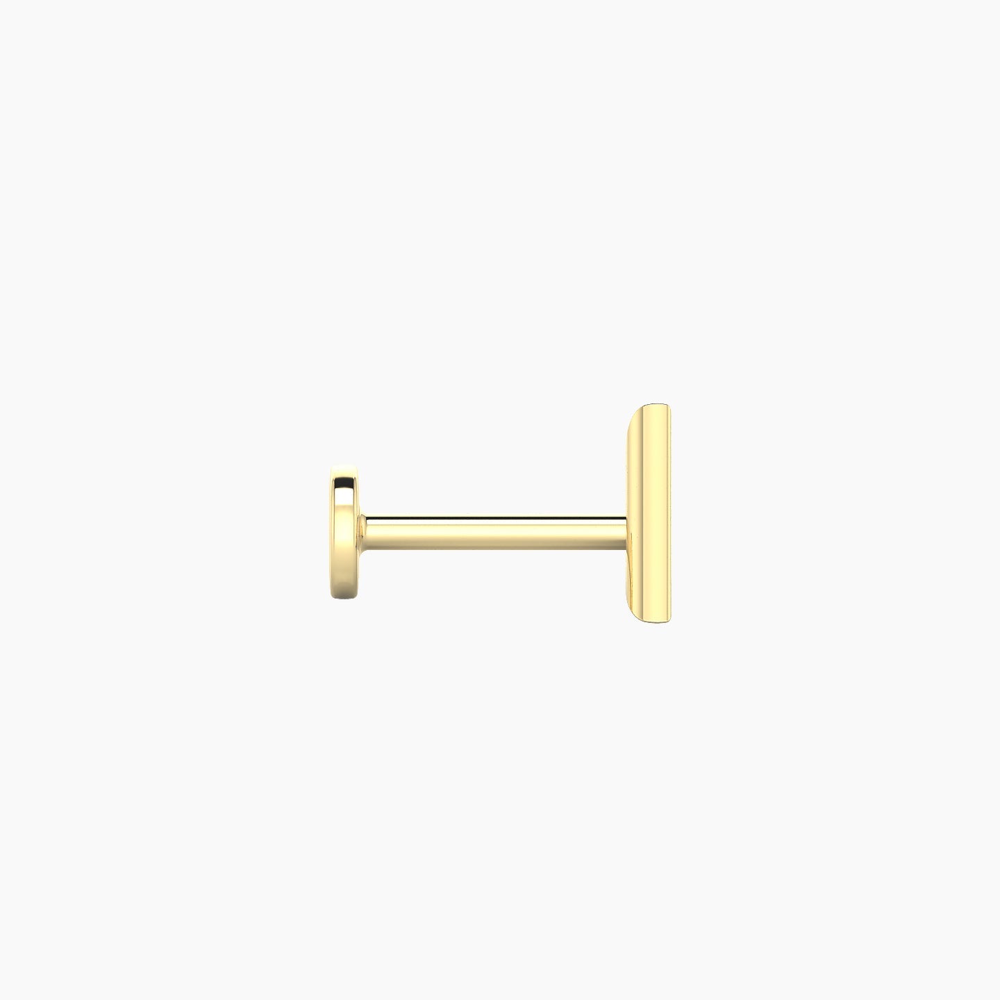 Hermione | 18k Yellow Gold 2 mm 6.5 mm Trillion Diamond Piercing