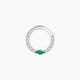 Inanna | Marquise Emerald & Diamond Daith Piercing