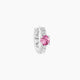 Inanna | Round Pink Sapphire & Diamond Hoop Piercing