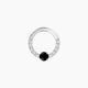 Inanna | Round Black Diamond & Diamond Daith Piercing