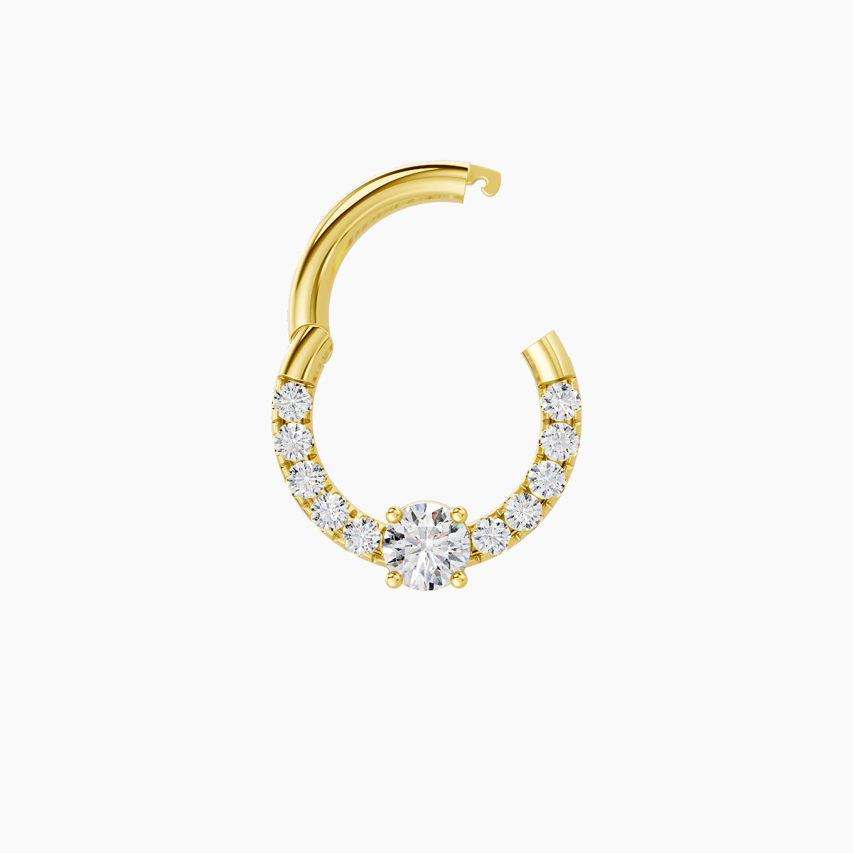 Inanna | 18k Yellow Gold 6.5 mm Round Diamond Septum Piercing