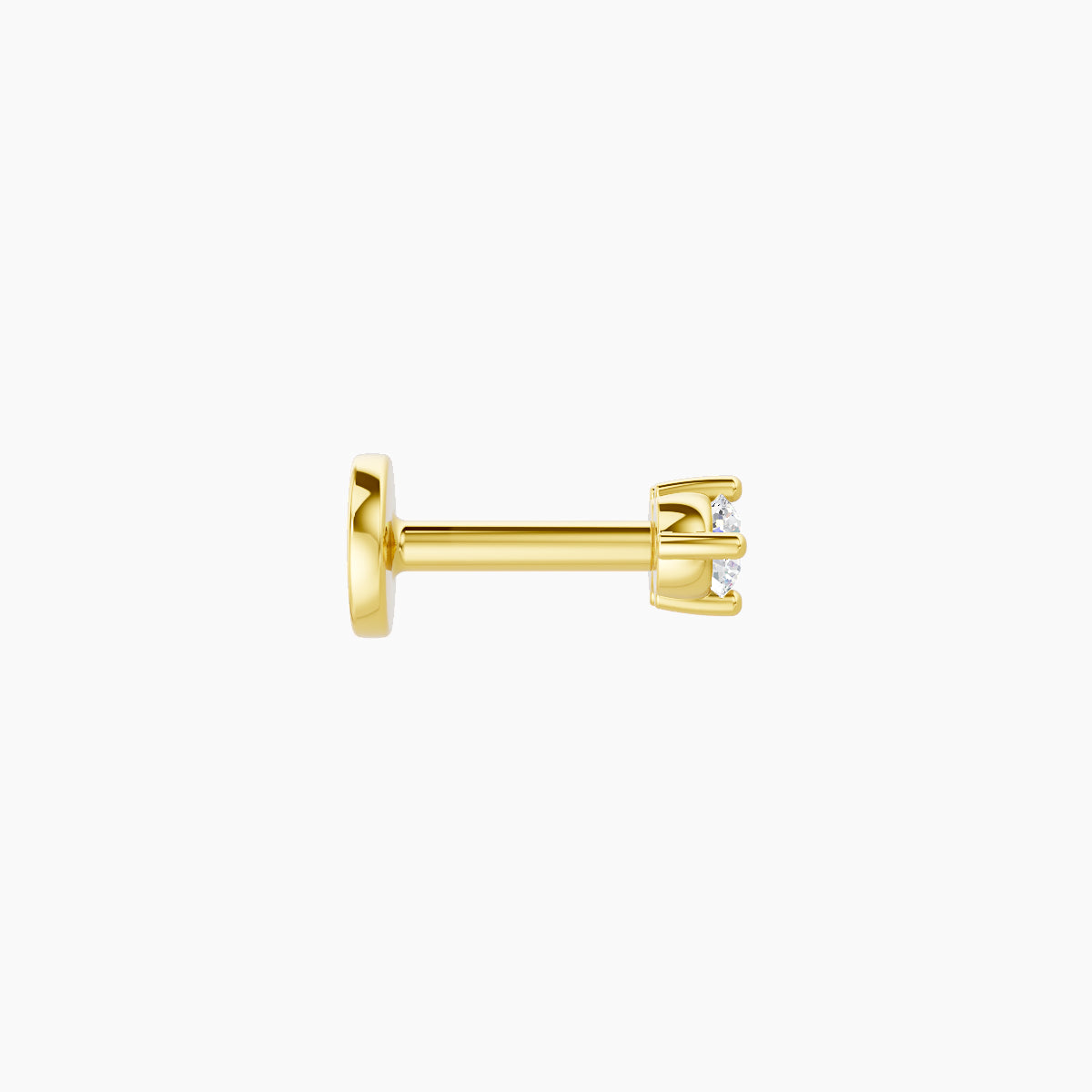 Isis | 18k Yellow Gold 5 mm 5 mm Diamond Nose Piercing