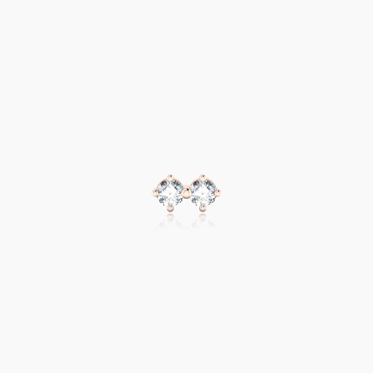 Isis | 18k Rose Gold 5.5 mm 5 mm Diamond Nostril Piercing