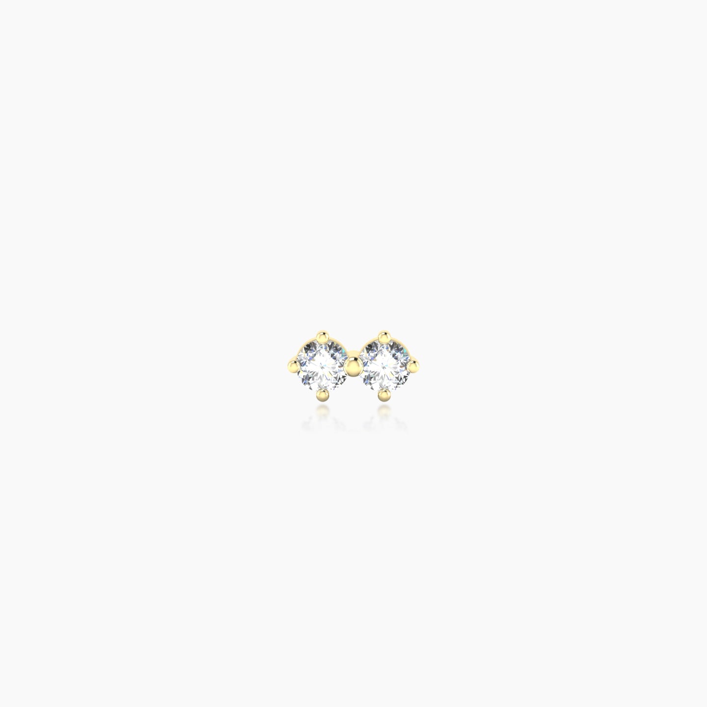 Isis | 18k Yellow Gold 5.5 mm 5 mm Diamond Nostril Piercing