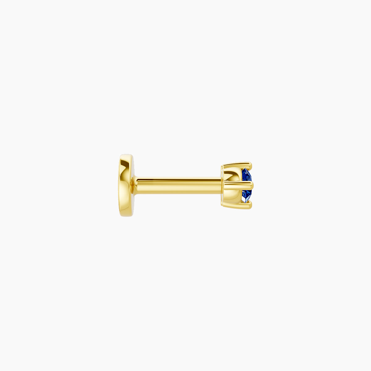 Isis | 18k Yellow Gold 5 mm 5 mm Sapphire Piercing