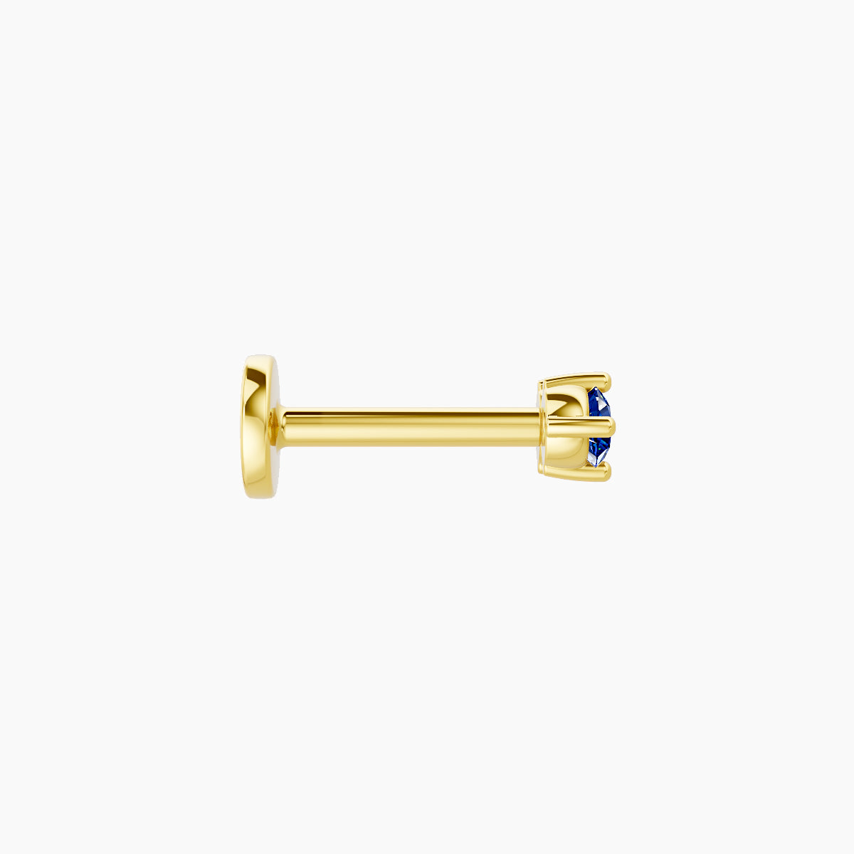 Isis | 18k Yellow Gold 6.5 mm 5.5 mm Sapphire Piercing