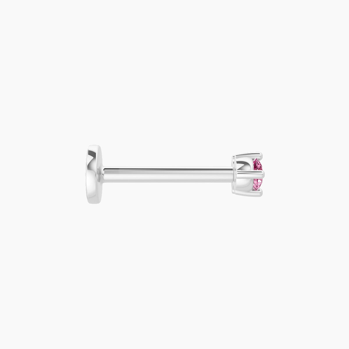 Isis | 18k White Gold 8 mm 5 mm Pink Sapphire Piercing