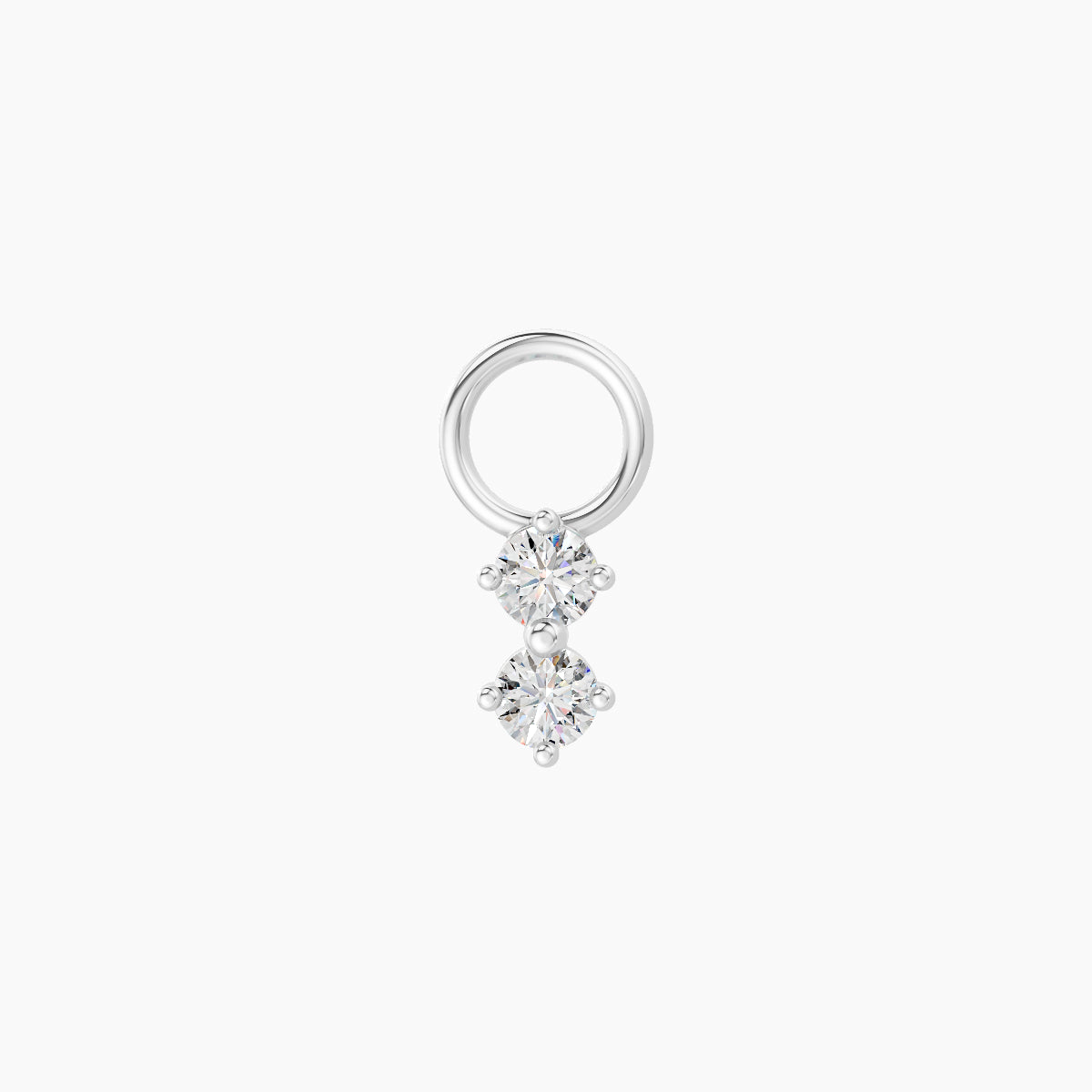 Isis | 18k White Gold 5 mm Diamond Charm