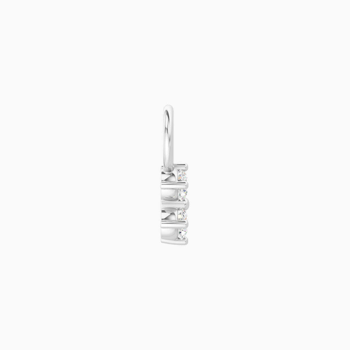 Isis | 18k White Gold 5 mm Diamond Charm