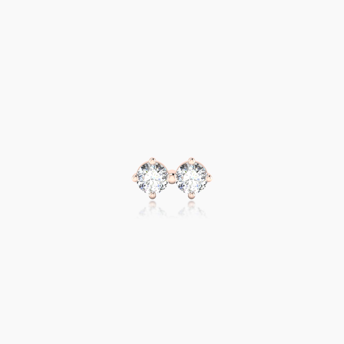 Isis | 18k Rose Gold 6.5 mm 5 mm Diamond Nostril Piercing