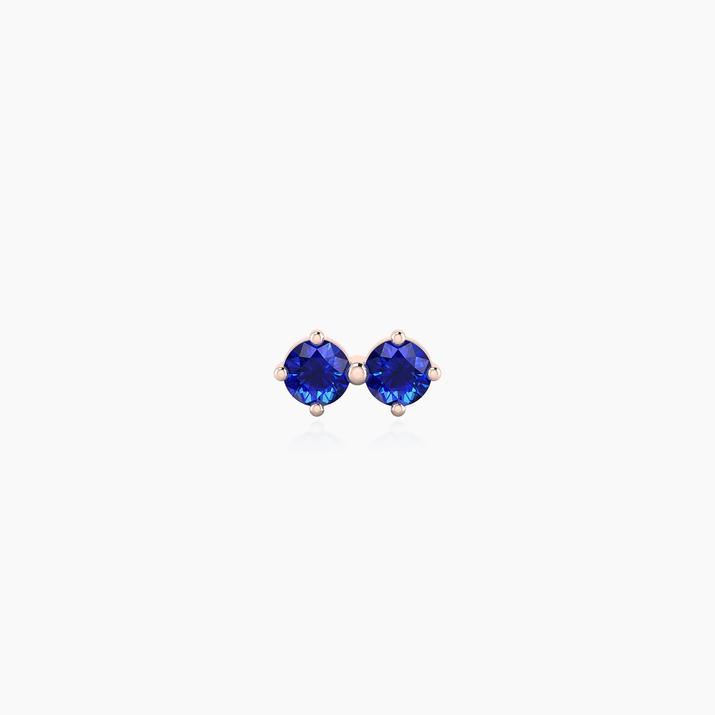 Isis | 18k Rose Gold 5 mm 6.5 mm Sapphire Nostril Piercing