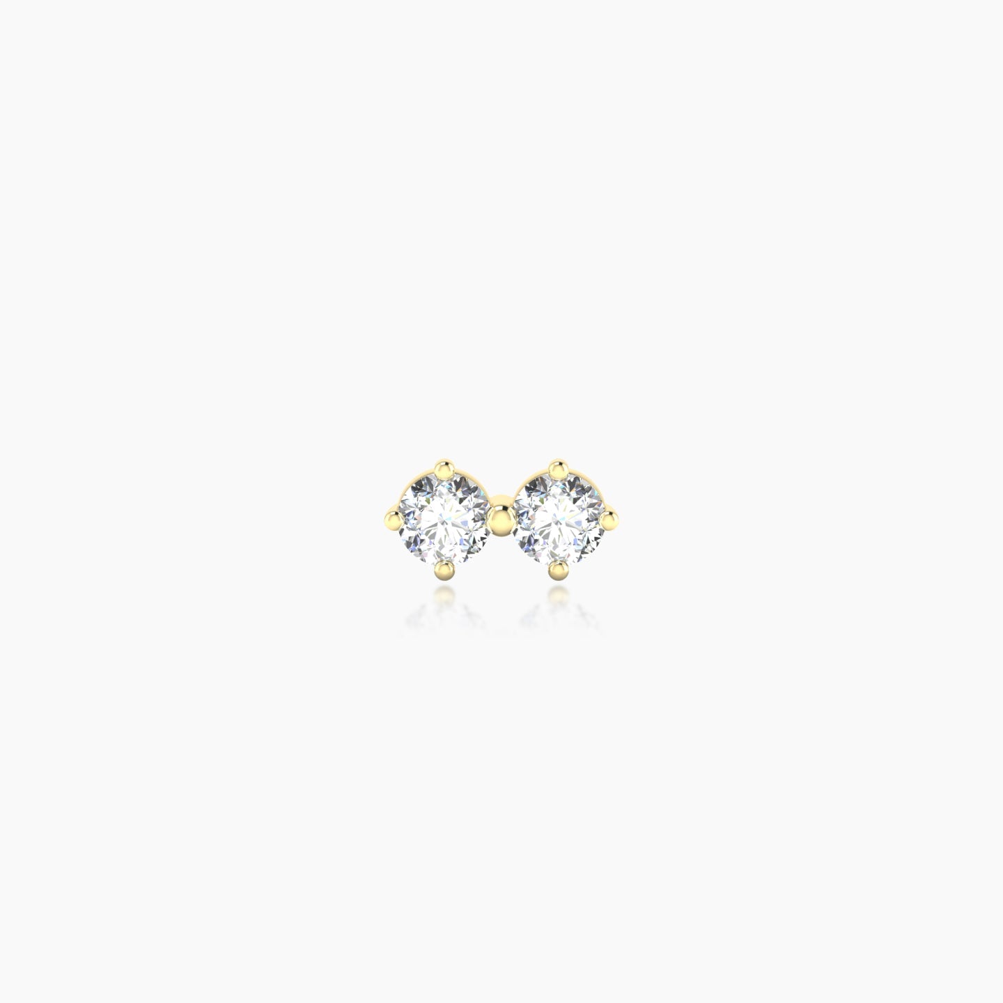 Isis | 18k Yellow Gold 6.5 mm 5 mm Diamond Nostril Piercing