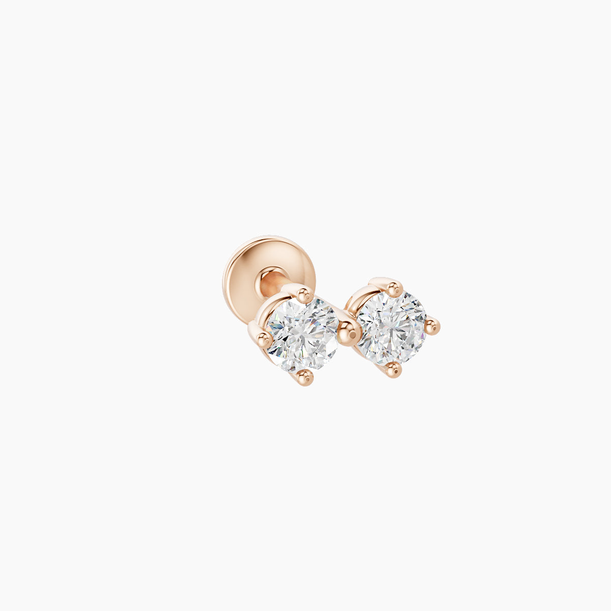 Isis | 18k Rose Gold 6.5 mm 6.5 mm Diamond Nose Piercing