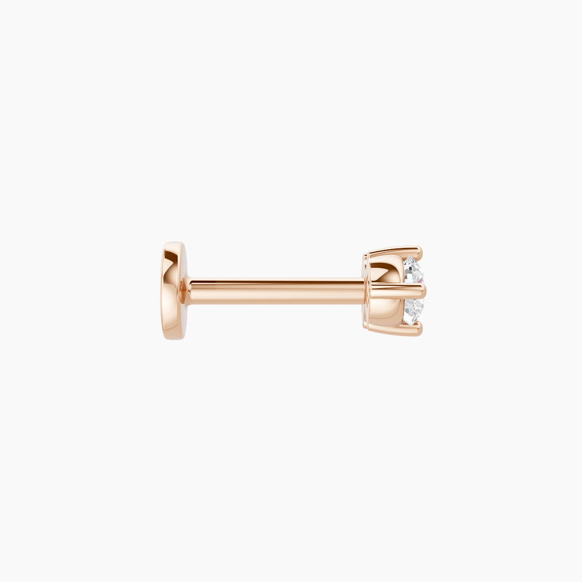 Isis | 18k Rose Gold 6.5 mm 6.5 mm Diamond Nose Piercing