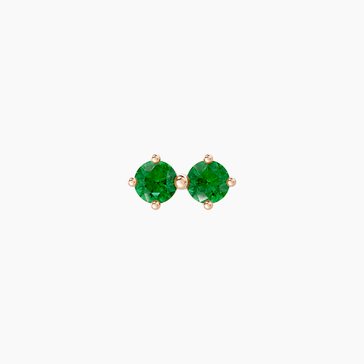 Isis | 18k Rose Gold 6.5 mm 6.5 mm Emerald Nose Piercing
