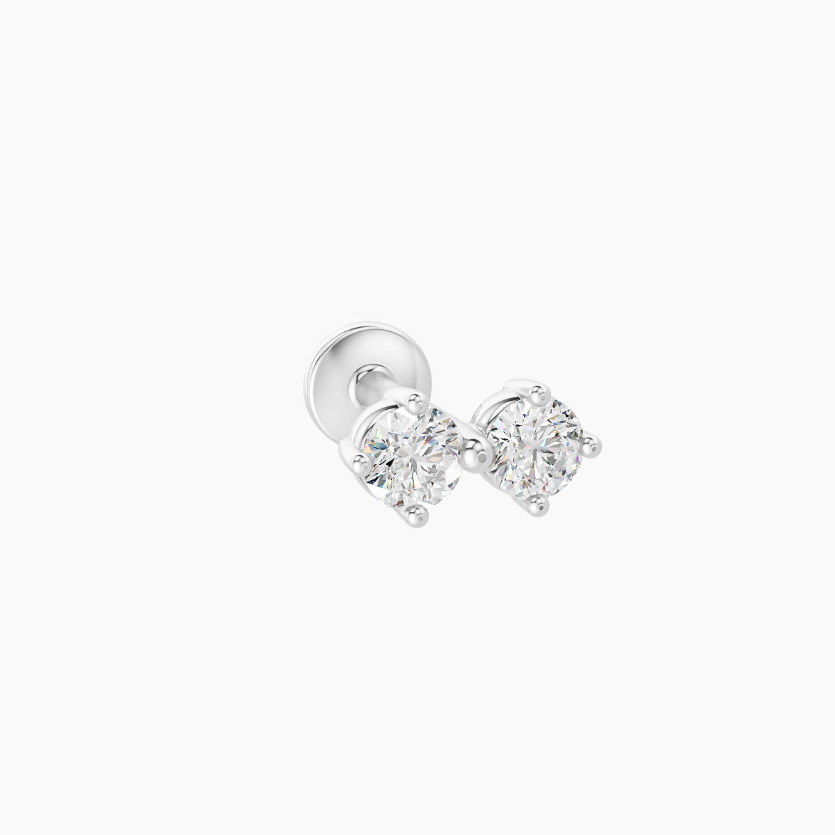 Isis | 18k White Gold 6.5 mm 6.5 mm Diamond Nose Piercing