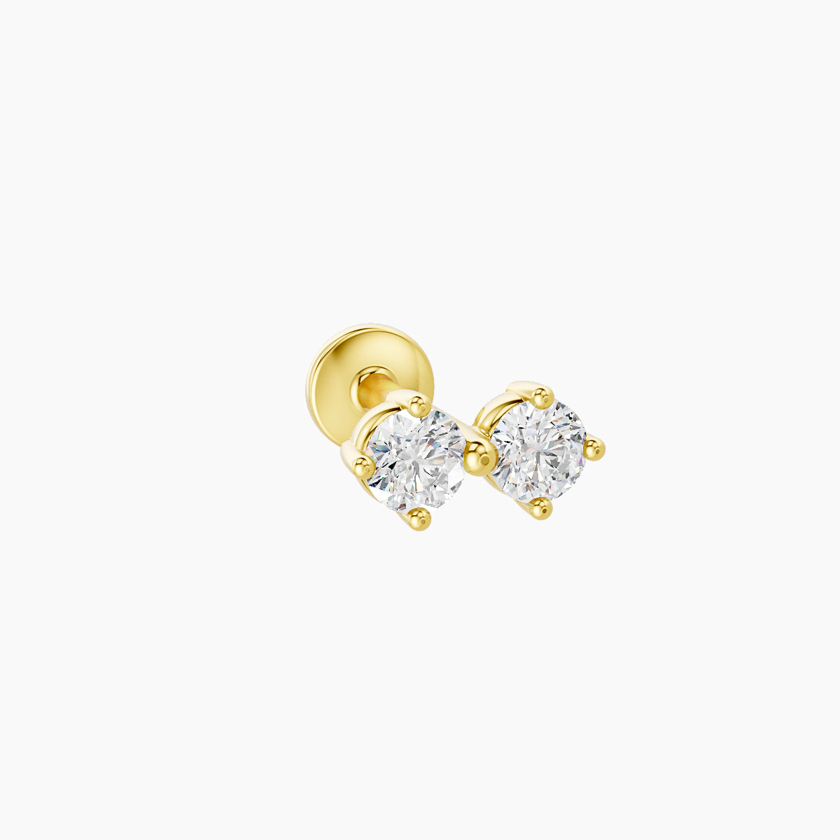 Isis | 18k Yellow Gold 6.5 mm 6.5 mm Diamond Nose Piercing