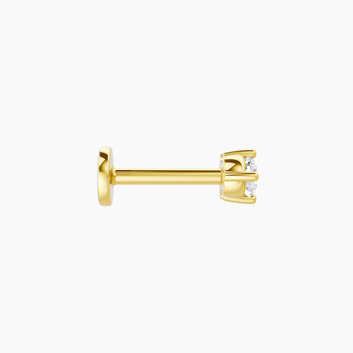 Isis | 18k Yellow Gold 6.5 mm 6.5 mm Diamond Nose Piercing