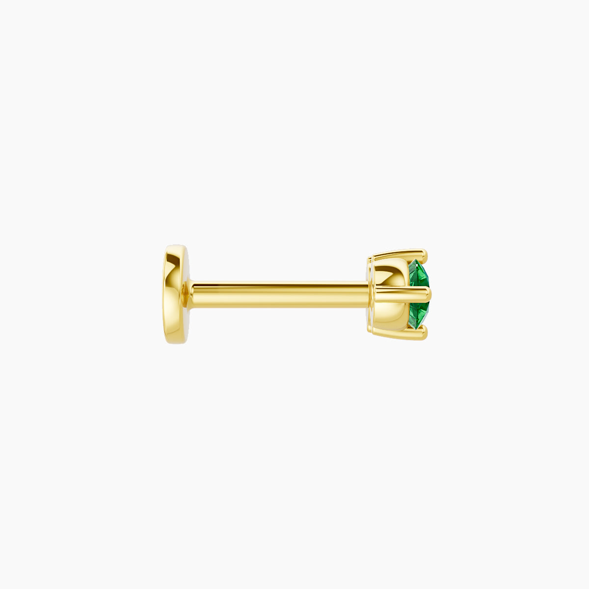 Isis | 18k Yellow Gold 6.5 mm 6.5 mm Emerald Nose Piercing