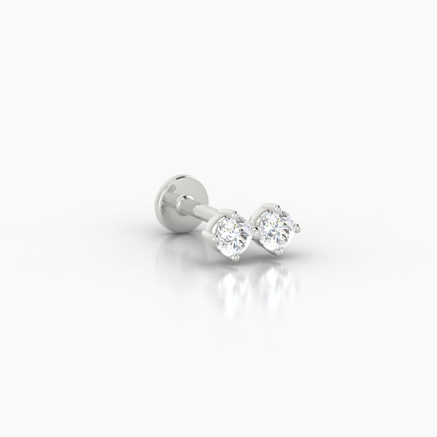 Isis | 18k White Gold 6.5 mm 6.5 mm Diamond Nostril Piercing