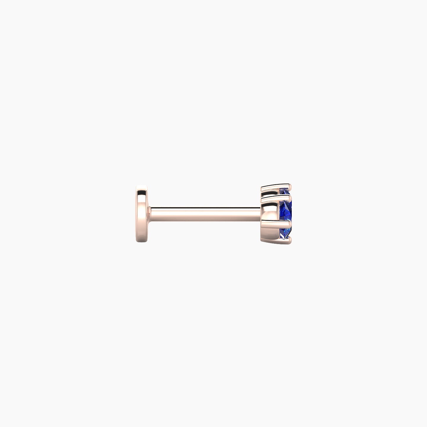 Isis | 18k Rose Gold 6.5 mm 6.5 mm Sapphire Nostril Piercing