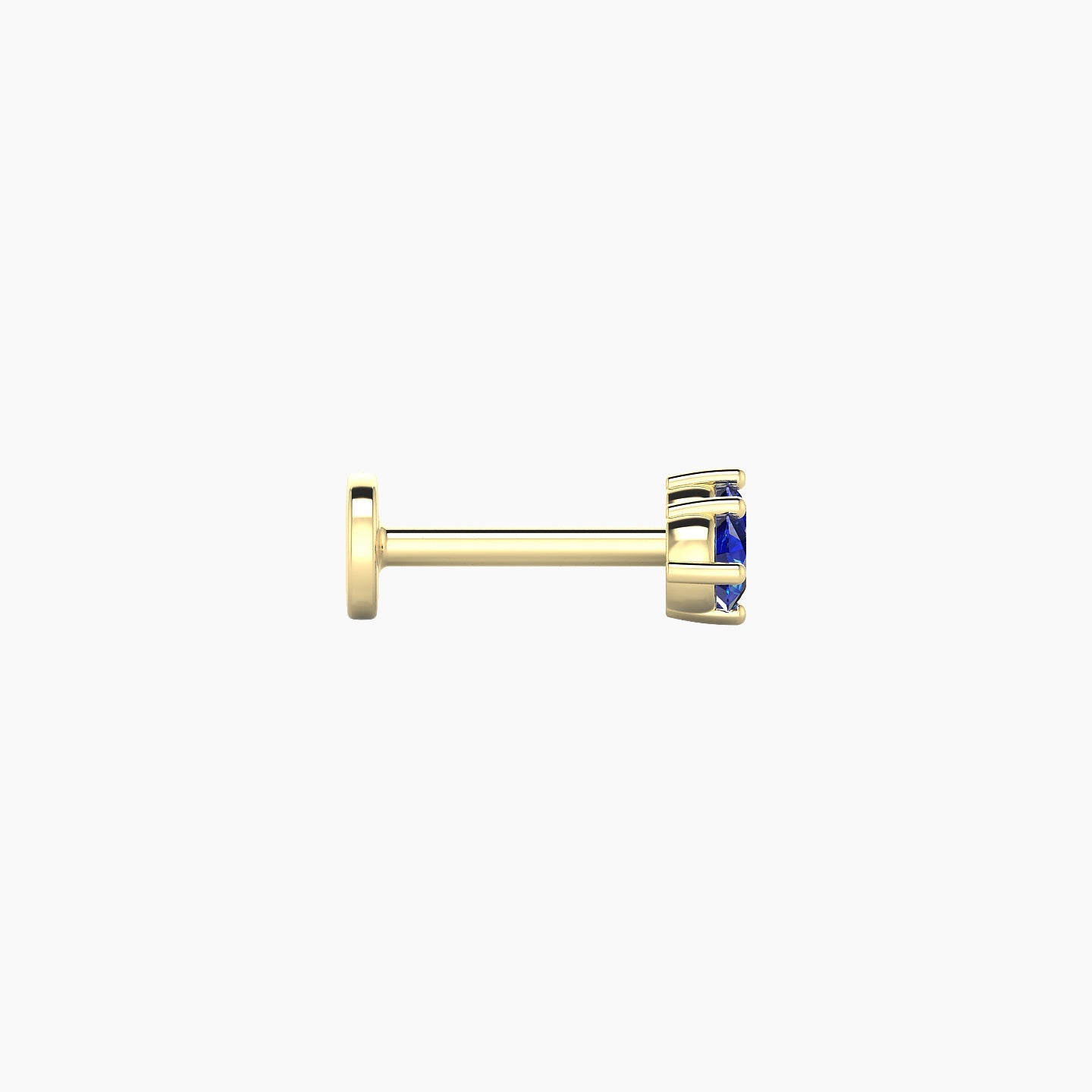 Isis | 18k Yellow Gold 6.5 mm 6.5 mm Sapphire Nostril Piercing