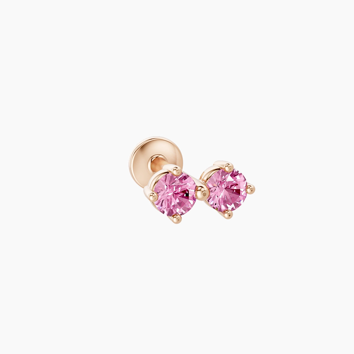 Isis | 18k Rose Gold 6.5 mm 6.5 mm Pink Sapphire Piercing
