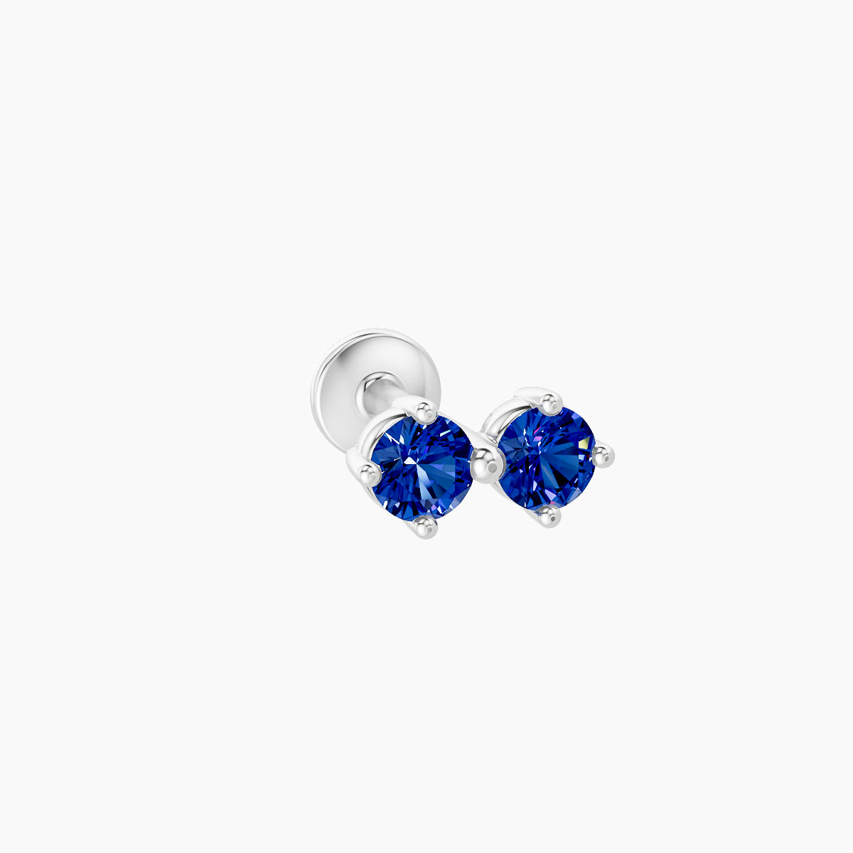 Isis | 18k White Gold 6.5 mm 6.5 mm Sapphire Piercing