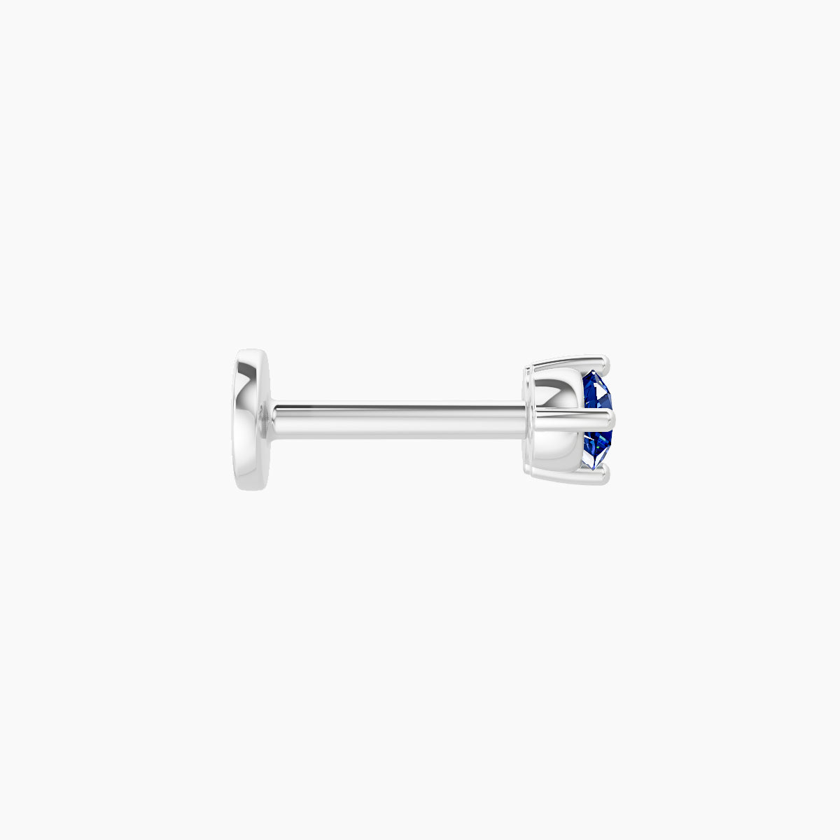 Isis | 18k White Gold 6.5 mm 6.5 mm Sapphire Piercing