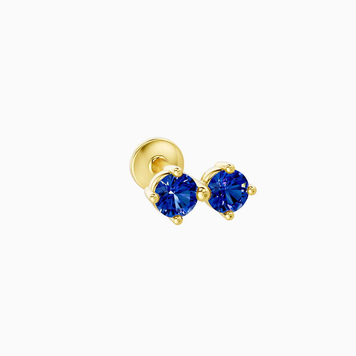 Isis | 18k Yellow Gold 6.5 mm 6.5 mm Sapphire Piercing