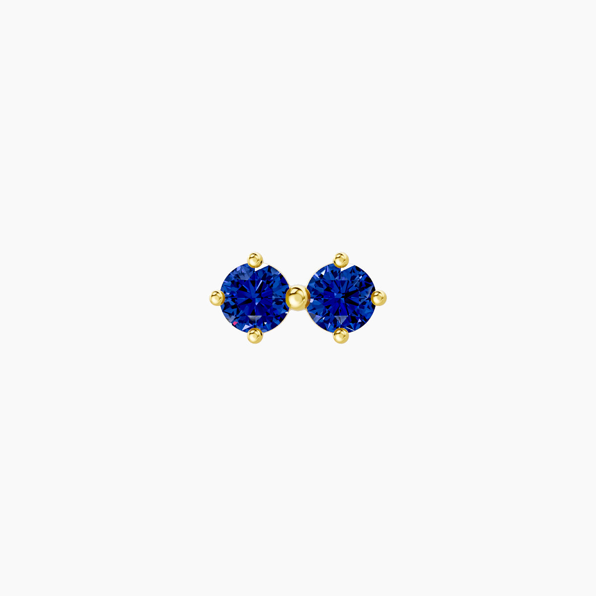 Isis | 18k Yellow Gold 8 mm 6.5 mm Sapphire Piercing