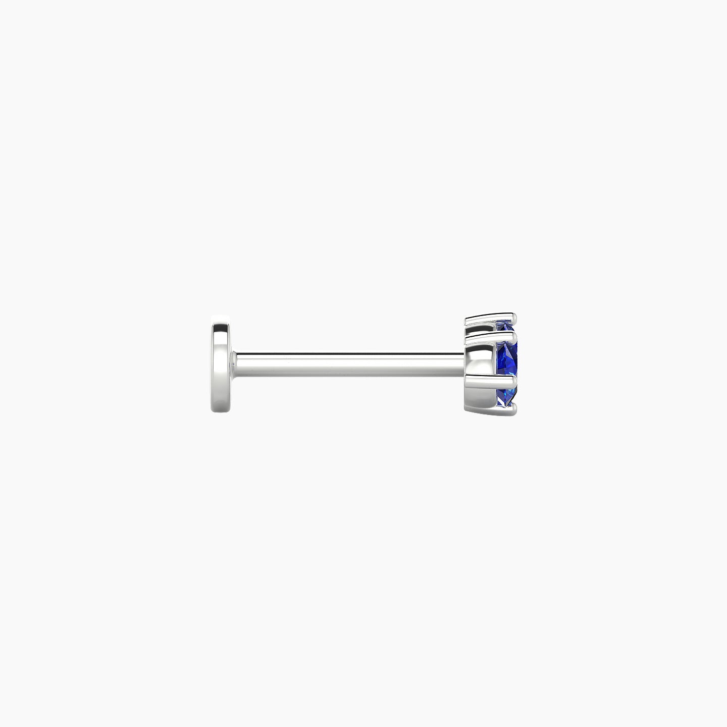 Isis | 18k White Gold 8 mm 6.5 mm Sapphire Piercing