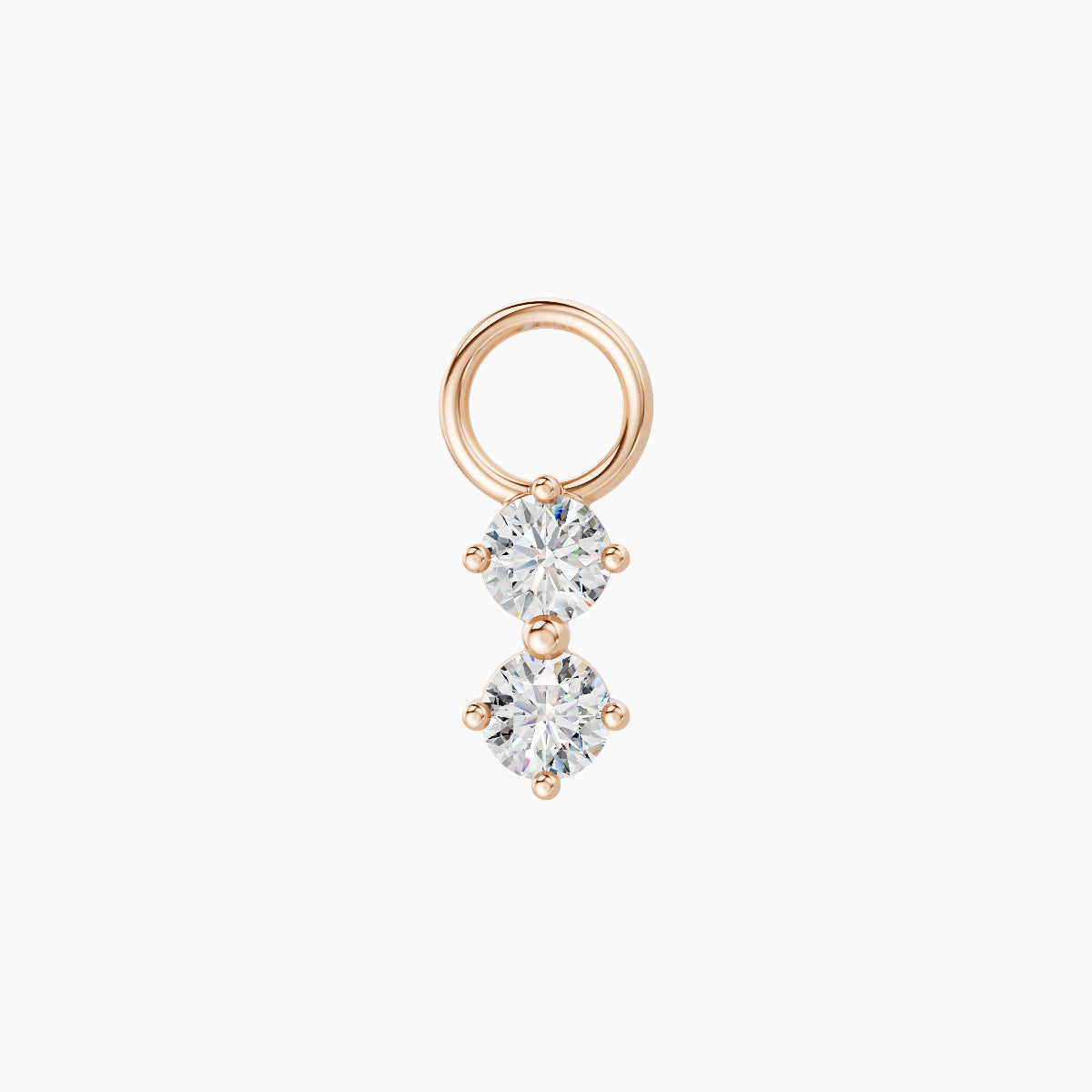 Isis | 18k Rose Gold 6.5 mm Diamond Charm