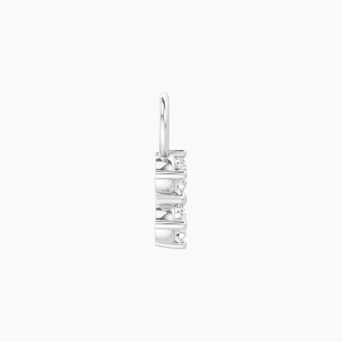 Isis | 18k White Gold 6.5 mm Diamond Charm