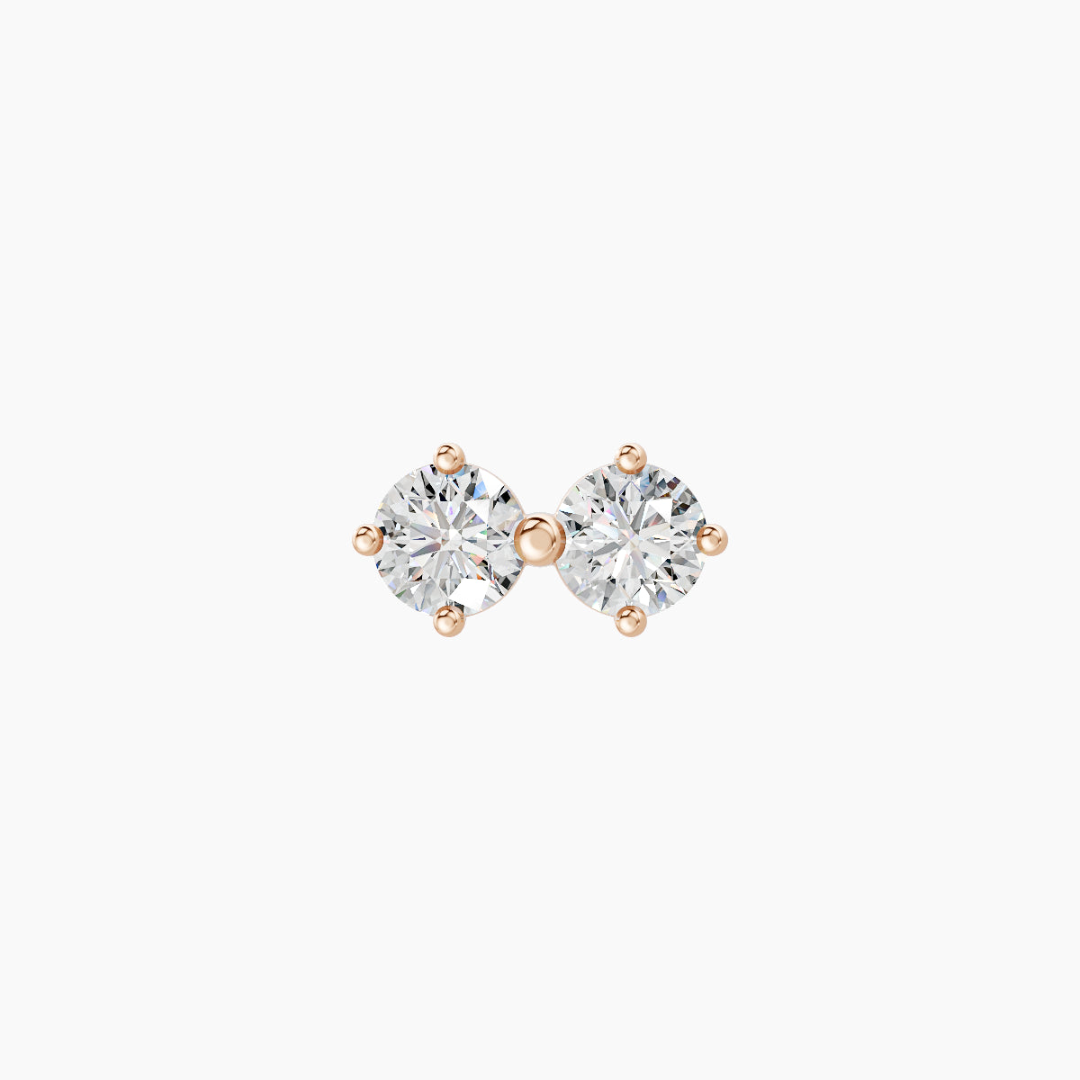 Isis | 18k Rose Gold 7.5 mm 5 mm Diamond Nose Piercing