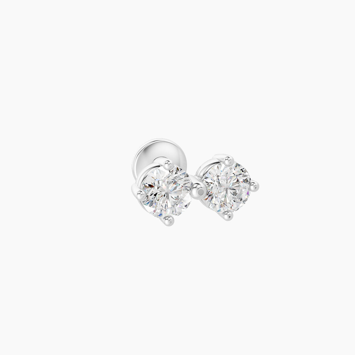 Isis | 18k White Gold 7.5 mm 5 mm Diamond Nose Piercing