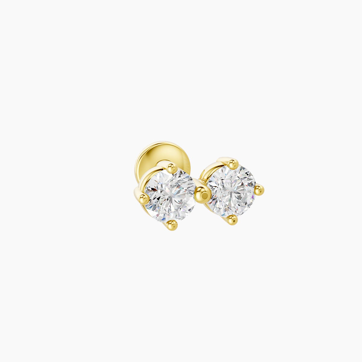 Isis | 18k Yellow Gold 7.5 mm 5 mm Diamond Nose Piercing