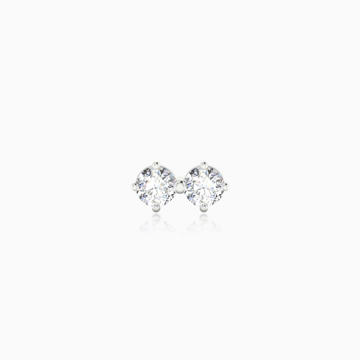 Isis | 18k White Gold 7.5 mm 5 mm Diamond Nostril Piercing