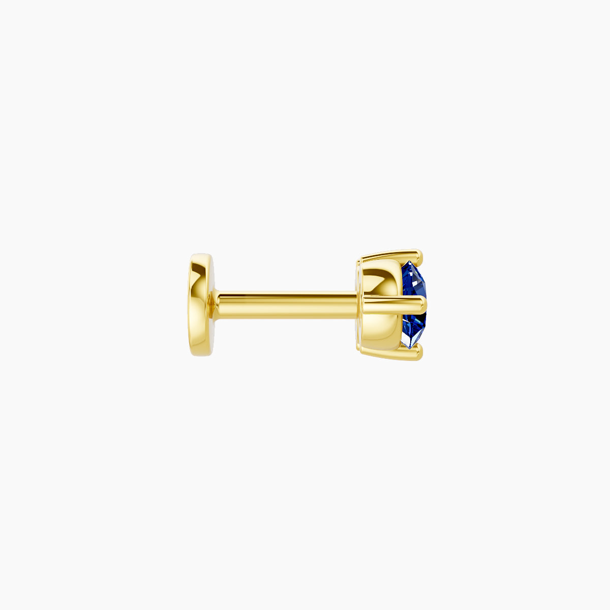 Isis | 18k Yellow Gold 5 mm 7.5 mm Sapphire Piercing
