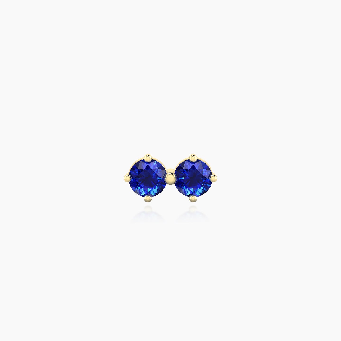 Isis | 18k Yellow Gold 5 mm 7.5 mm Sapphire Piercing