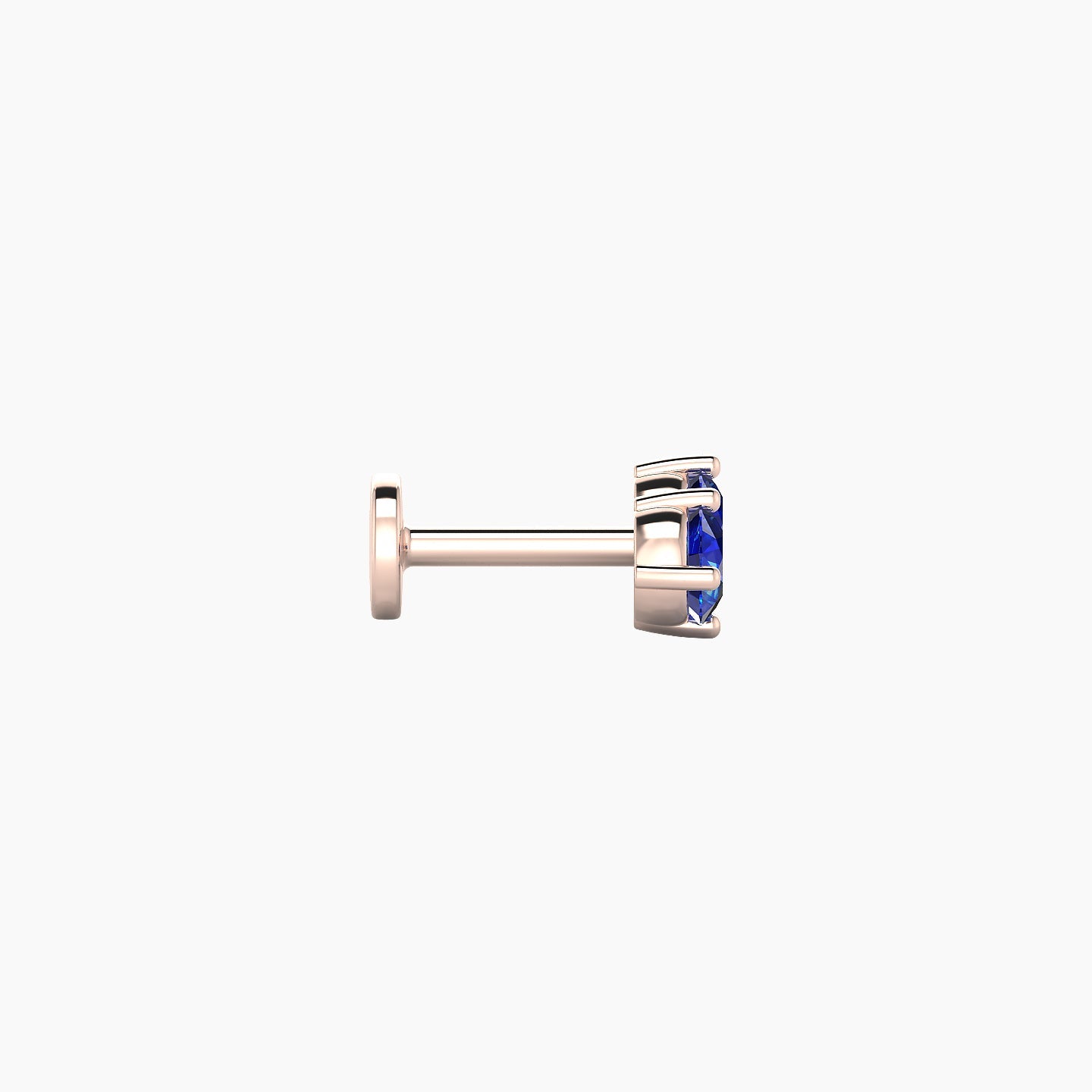 Isis | 18k Rose Gold 5 mm 7.5 mm Sapphire Piercing