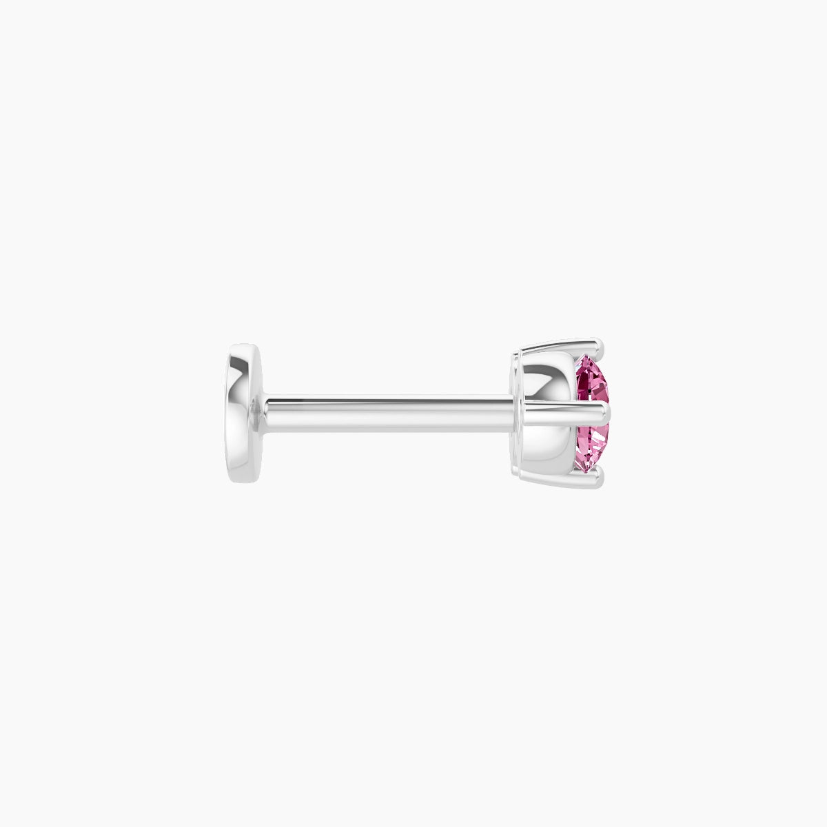Isis | 18k White Gold 6.5 mm 7.5 mm Pink Sapphire Piercing