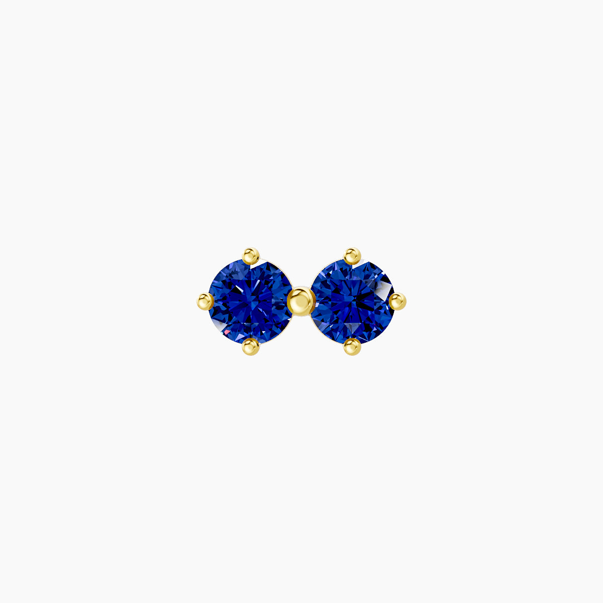 Isis | 18k Yellow Gold 6.5 mm 7.5 mm Sapphire Piercing