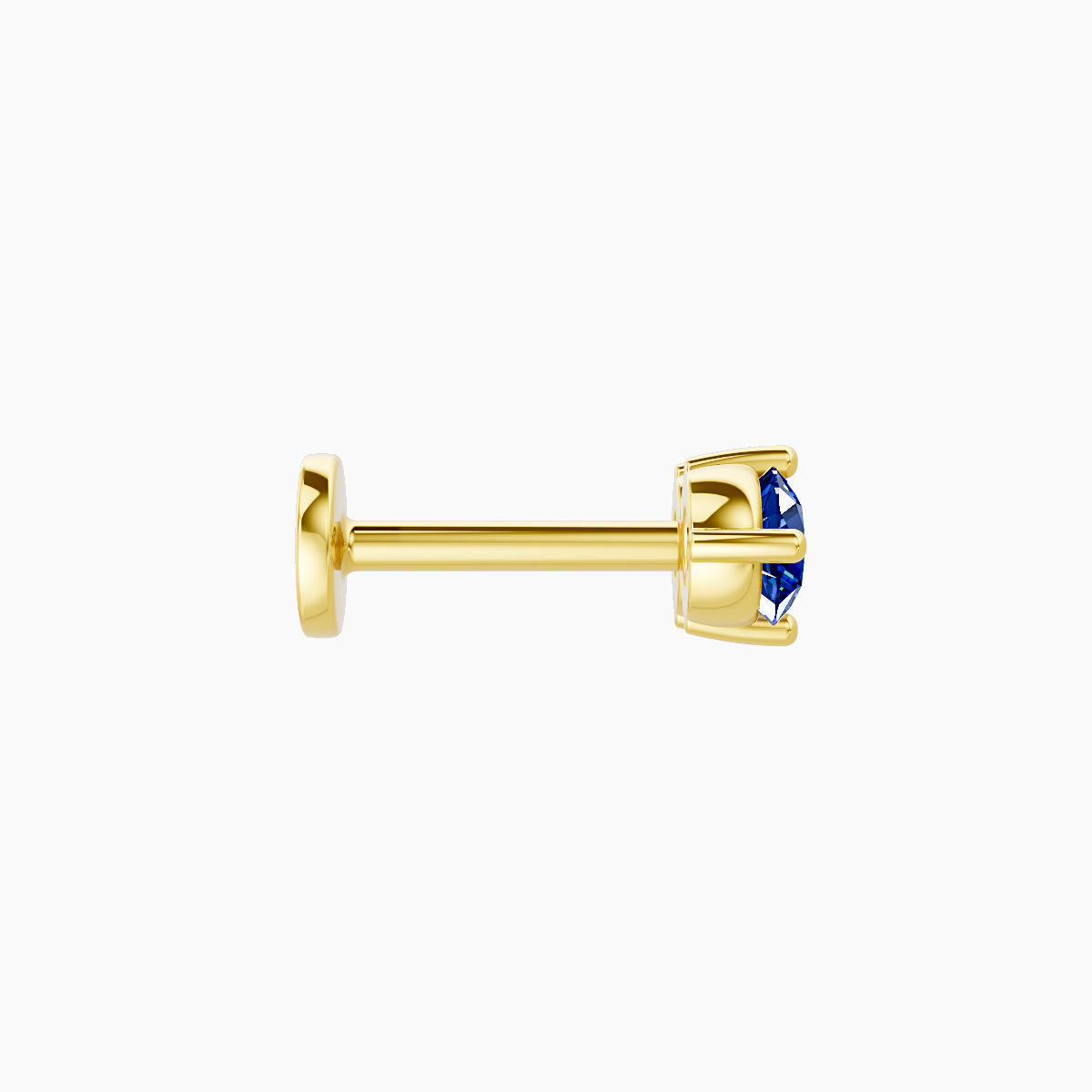 Isis | 18k Yellow Gold 6.5 mm 7.5 mm Sapphire Piercing